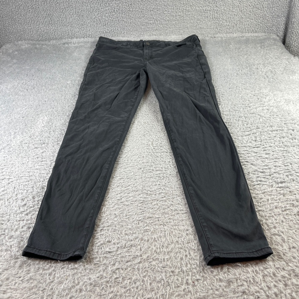 American Eagle Jeggings Womens 16 Gray Stretch Skinny Denim Pants